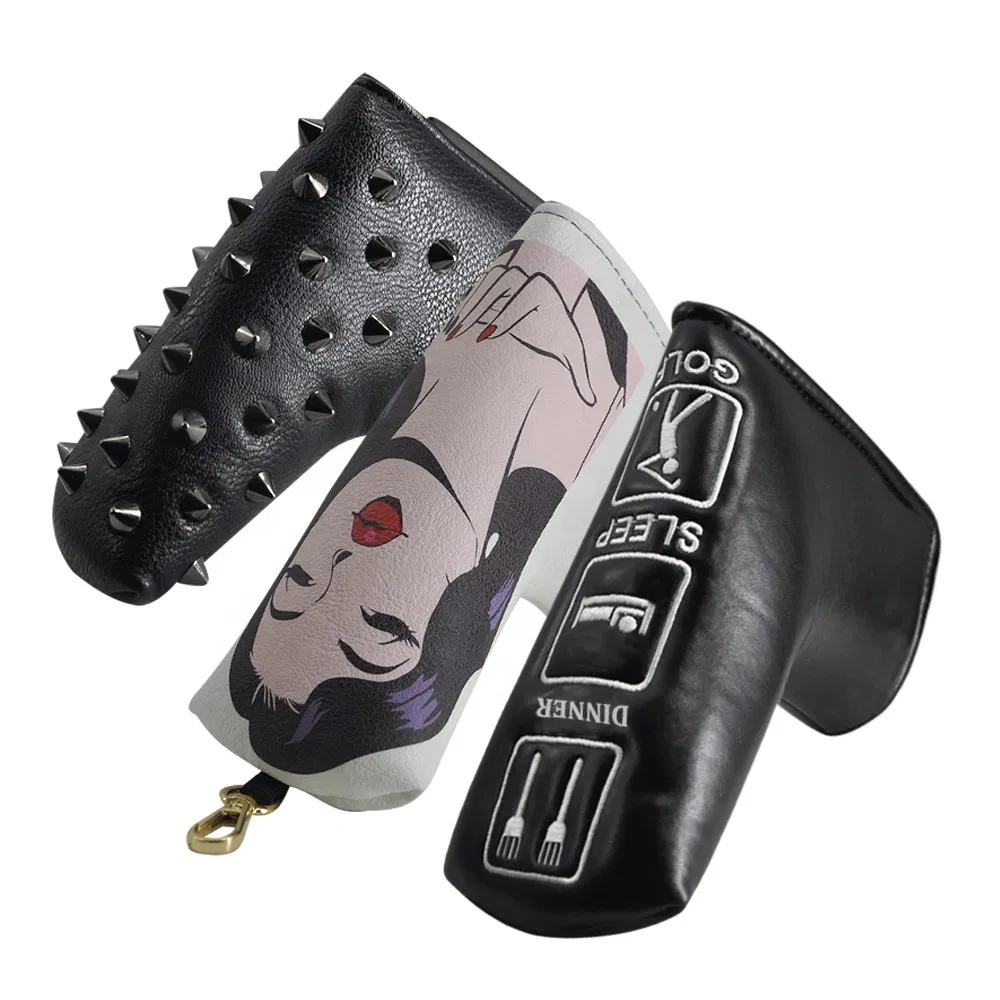Golf Club Head Cover Superior Embroidery Custom Blade Putter Protection