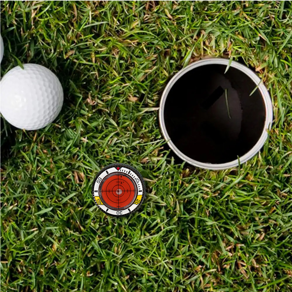 High Precision Alignment Reader Tool New Poker Chip Golf Ball Marker Magnetic Putting Green Reading Aid Bubble Level Hat Clip