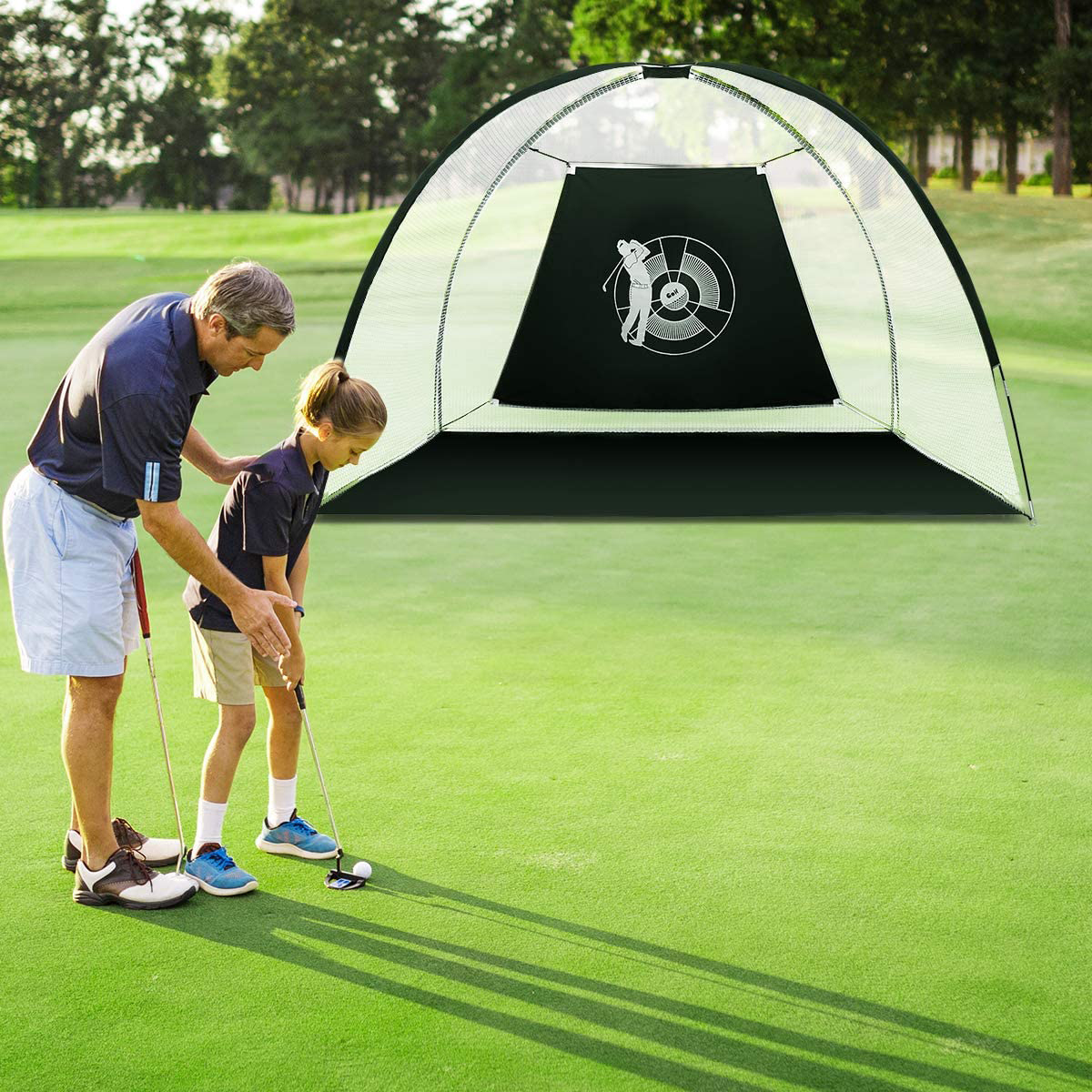 Golf Hitting Practice Net for Backyard Driving Indoor Outdoor Golf Chipping Swing Training Nets Ideal Golf Gift for Men Gift