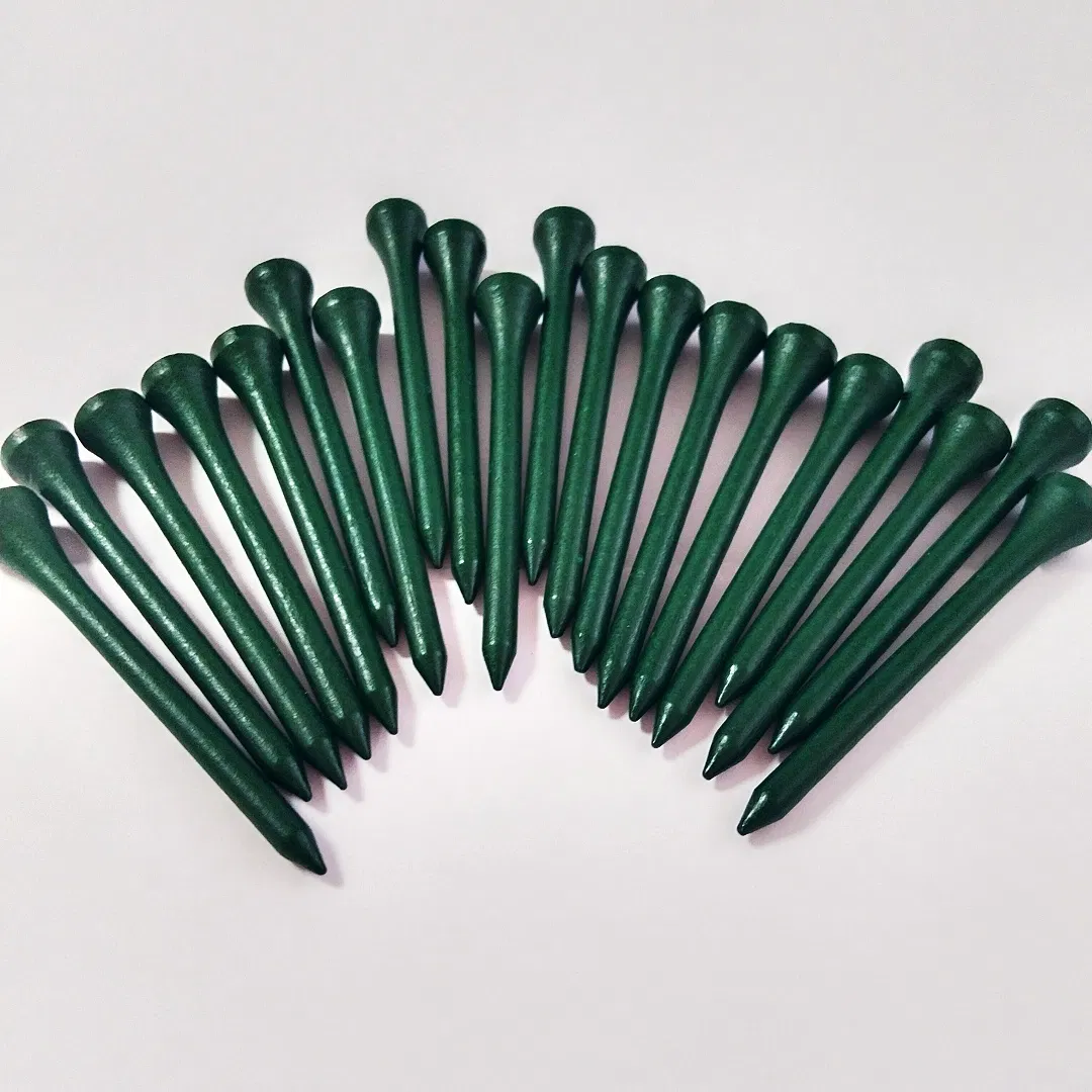 Gold Golf Tees - Custom Wood Golf Tee Holder