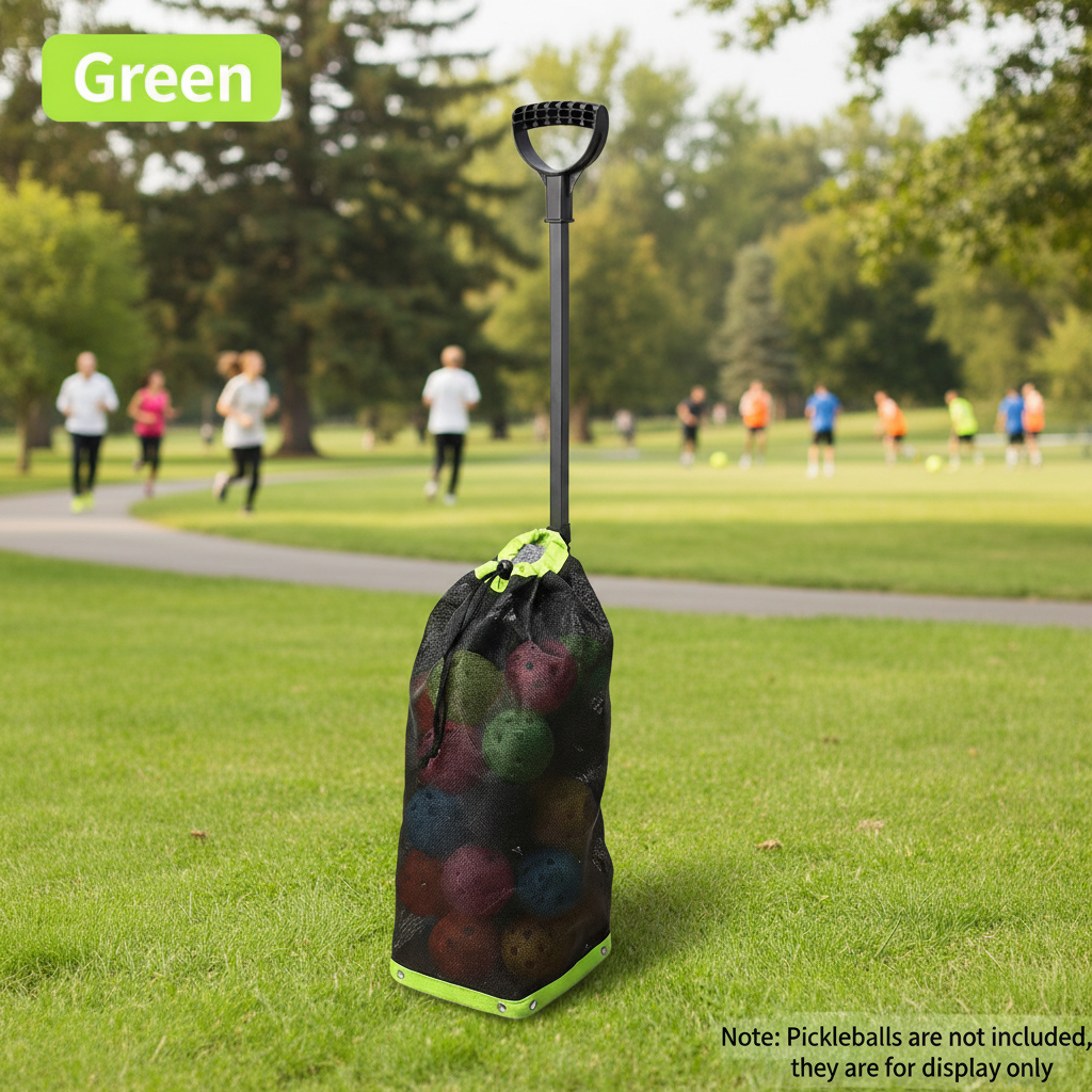 Portable Lightweight Tennis Ball Pickleball Picker With Adjustable Roller Retriever Ball Picking Equipment