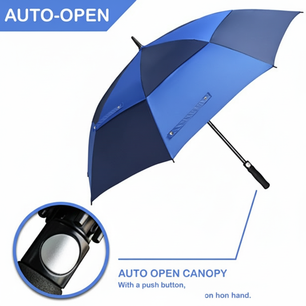 Double Canopy Golf Umbrella Detail 3