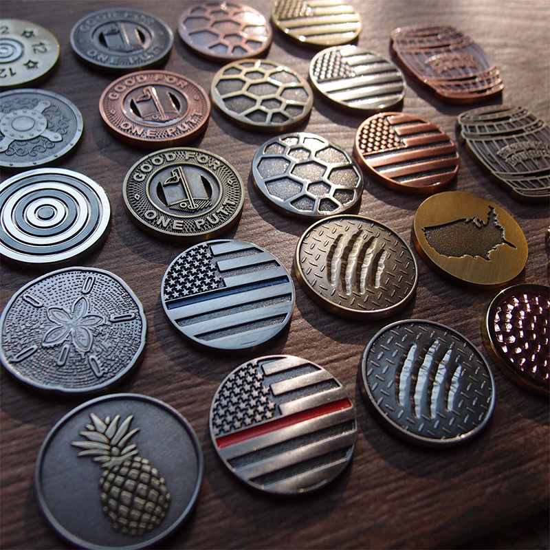 Custom Golf Ball Marker with Hat Clip for Gift Set Enamel Finish Logo Design Golf Marker Ball Marker Golf Tournament Use
