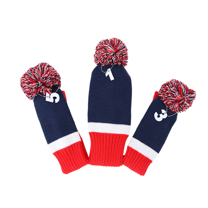 Premium Custom Striped Golf Club Head Covers for Ultimate Protection