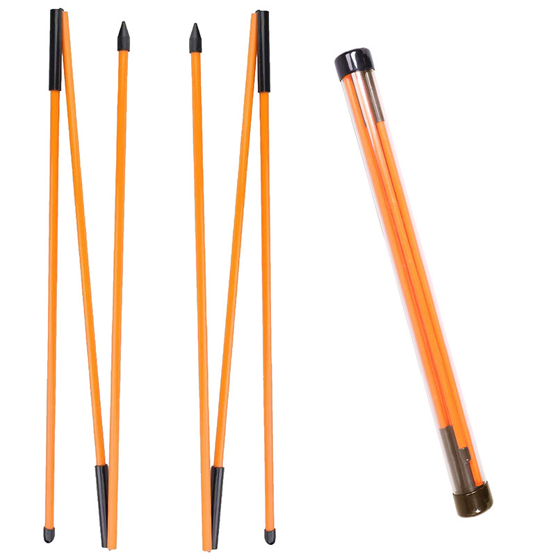 2-fold Fiberglass Golf Alignment Stick 122cm Length Ambidextrous Design for Putting Direction Indicator Pole