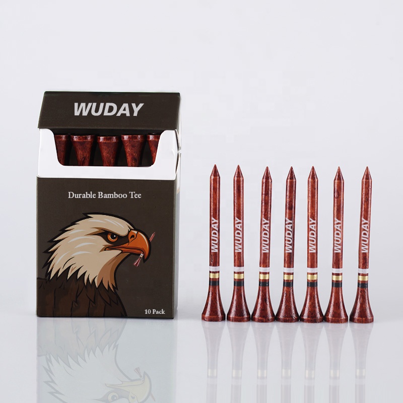 Fashion Design Golf Ball Holder Tee In Cigarette Box Indoor Outdoor Durable Tee Golf Personalized Wood Golf Tees