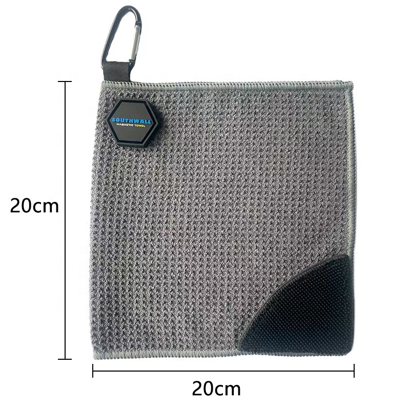 Outdoor Sports Microfiber Golf Accessories Towel Golf Magnetic Clip for Custom Towel Magnet and Golf Brush