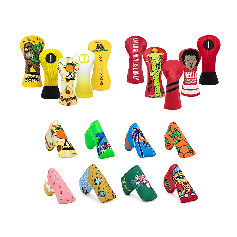 Stylish PU Leather Golf Club Head Cover for Ultimate Protection