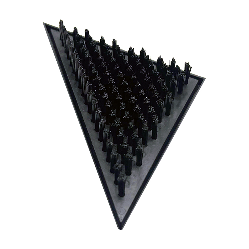 Customizable Golf Towel Cleaning Brush 2402905 Triangle PVC Base with Nylon Filament Industrial Grade OEM Support