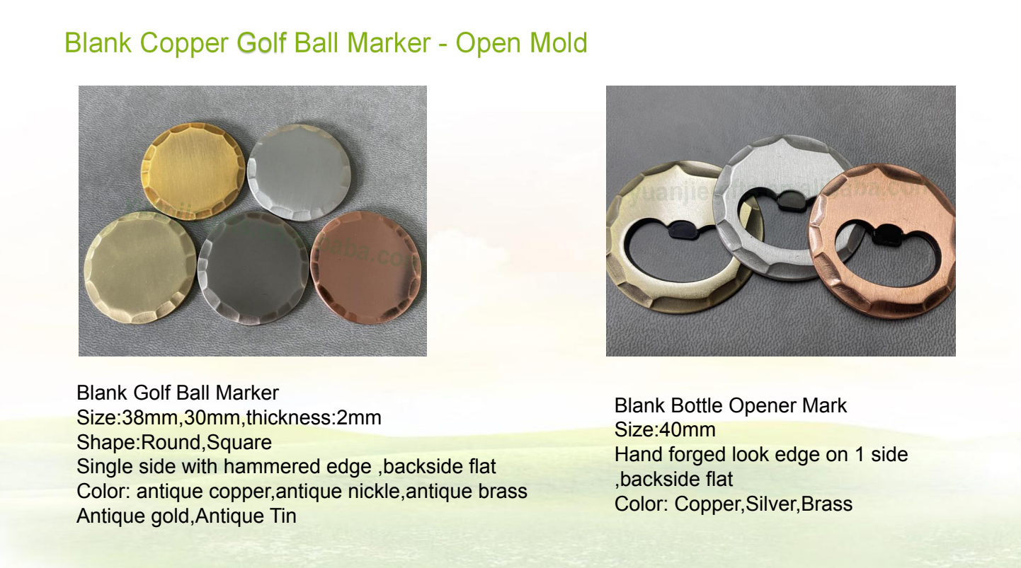 Copper Golf Ball Marker 2