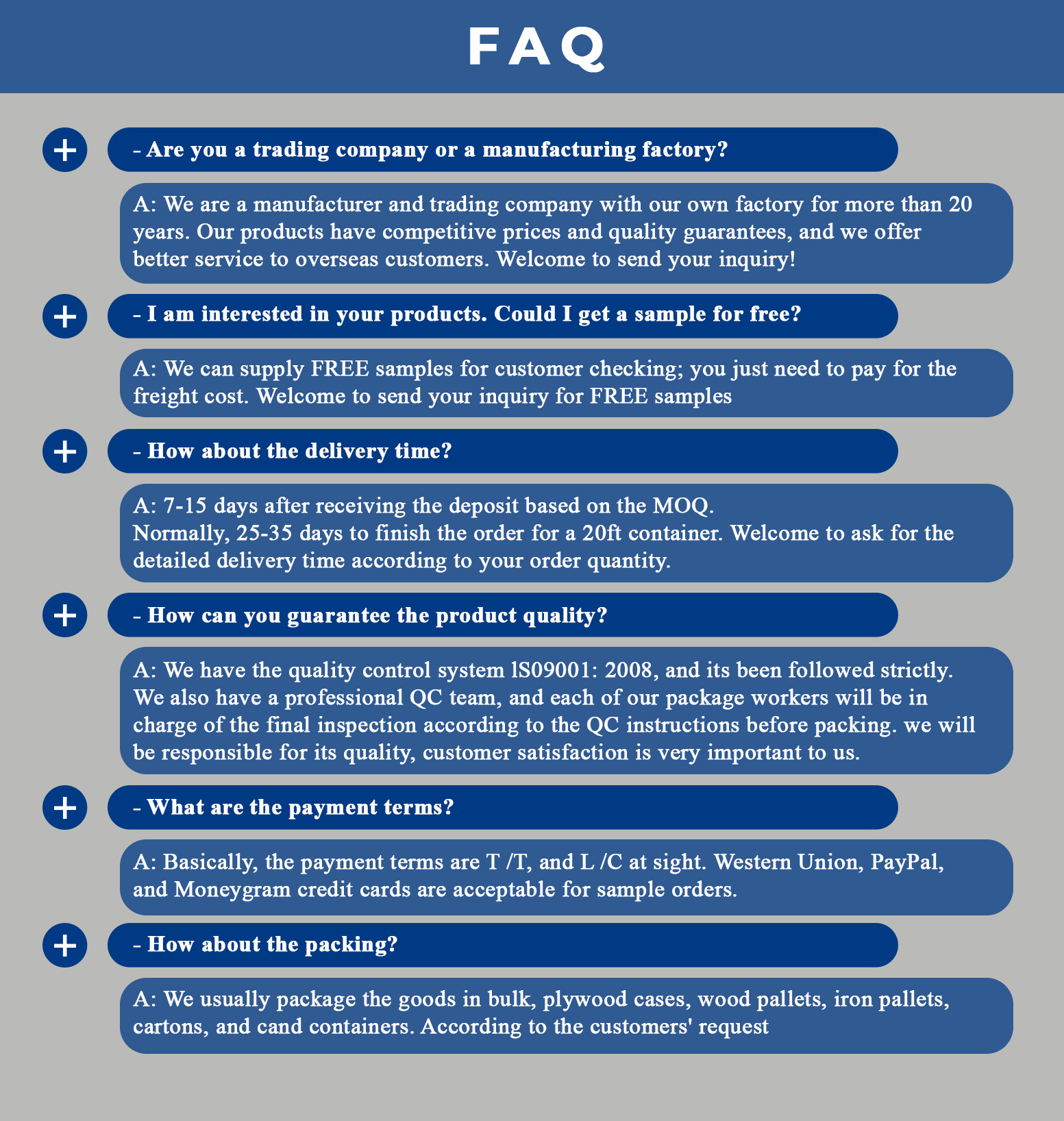 FAQ Reference