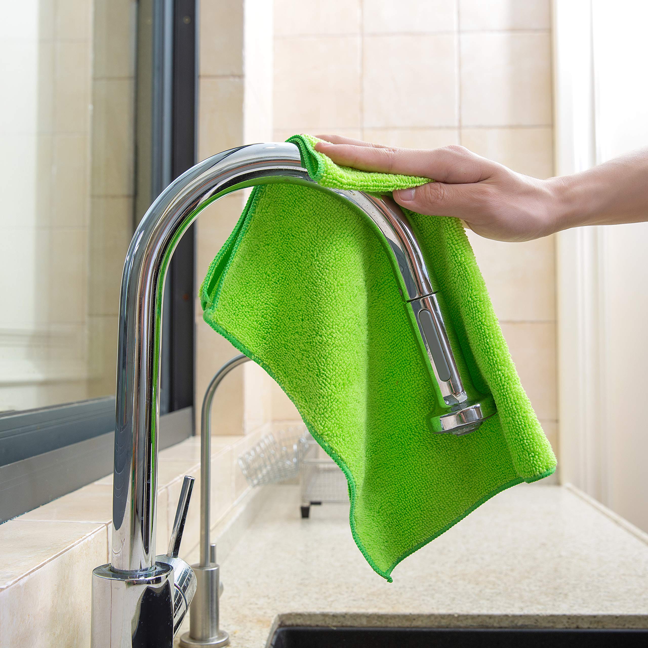 Wash dishes and clean kitchen