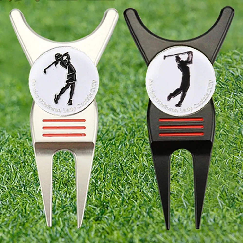 Golf Ball Marker Repair Divot Tools Custom Logo Design Magnetic Bulk Metal Golf Accessories Bl20597