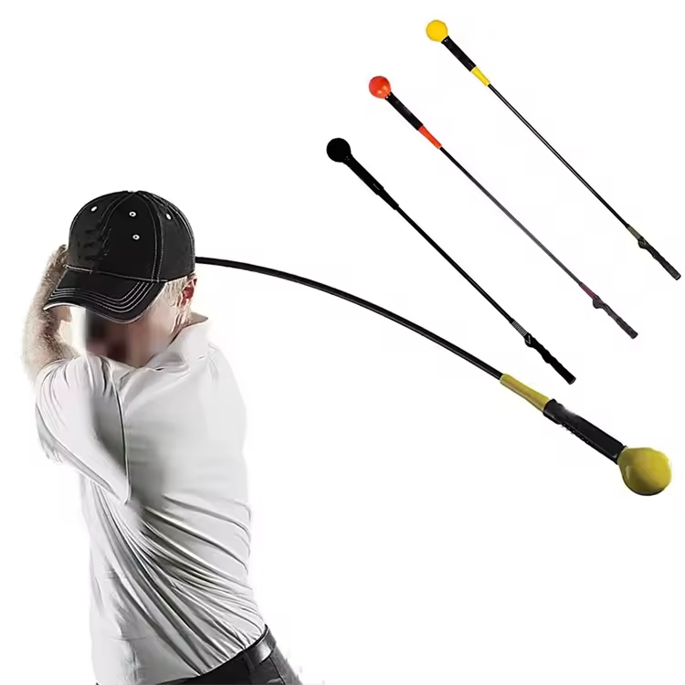 Whip Flexible Weighted Golf Swing Trainer Aid Improved Rhythm Flexibility Balance Tempo Strength Golf Training Aids