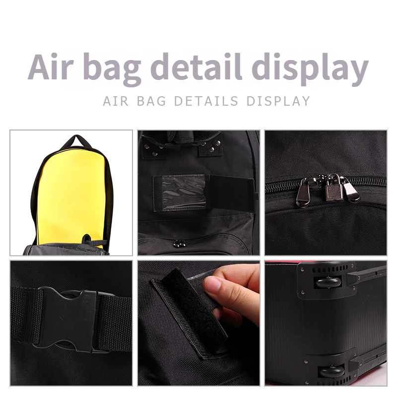 ALNS Travel Golf Aviation Carry-On Luggage with Double-Layer Color-Matched Boarding Strap and Wheels Protection