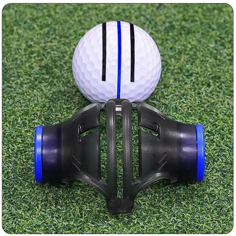 Multi-Functional Golf Ball Marker 3-Line Alignment Template, Easy-to-Use Stencil for Custom Markings &amp; Improved Aim,360-degree