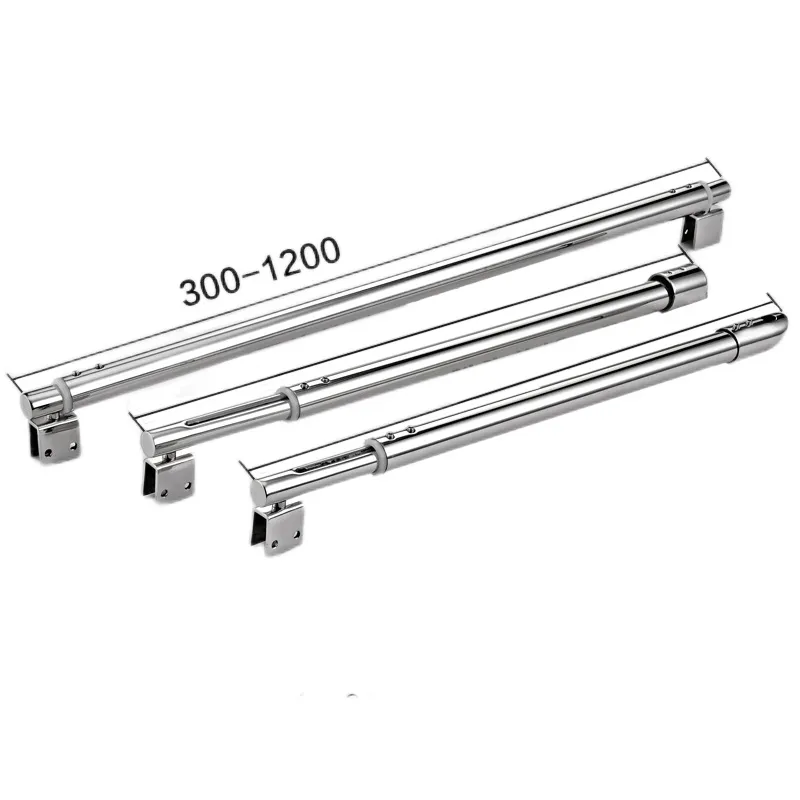 800-1200mm Bathroom Glass Support Bar Beveled Clip Shower Accessories