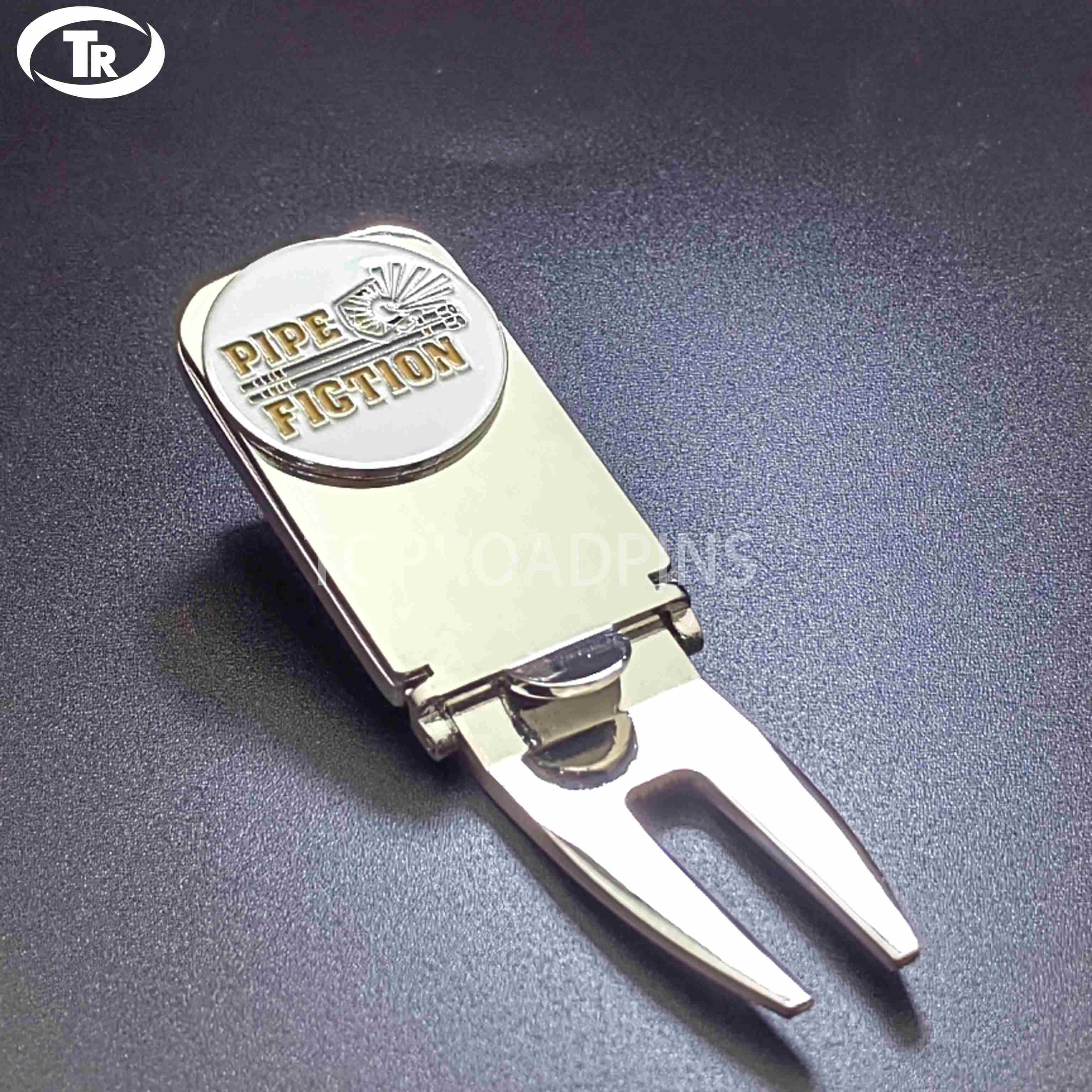 Customized Luxury Golf Club Gift Set Sport Divot Repair Tool Cigar Holder Made Zinc Alloy Metal Stainless Steel Iron