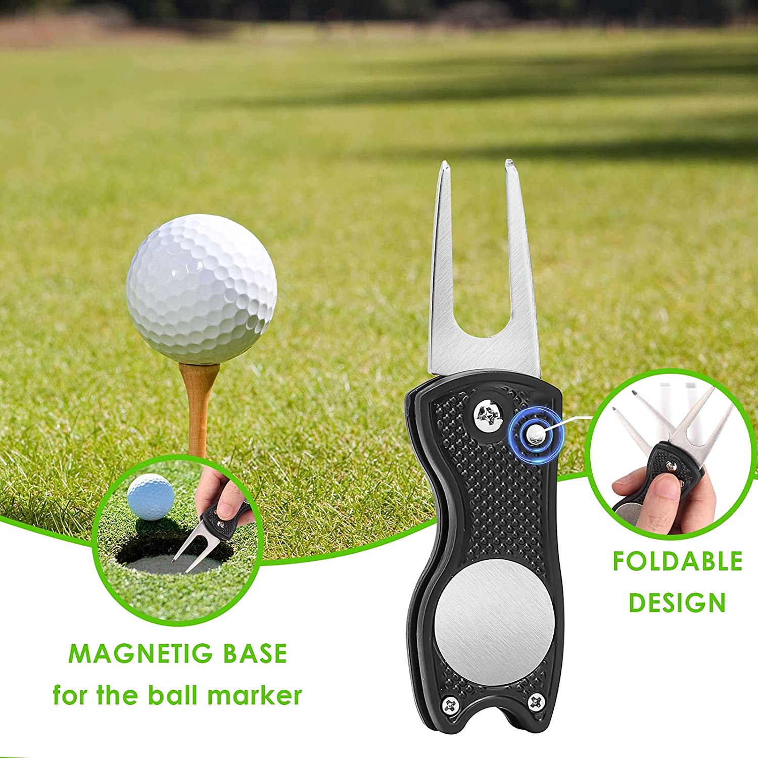 Factory Direct Golf Towel Set Microfiber Waffle Golf Towel Brush Tool Set Cleaning Accessories Golf Towel