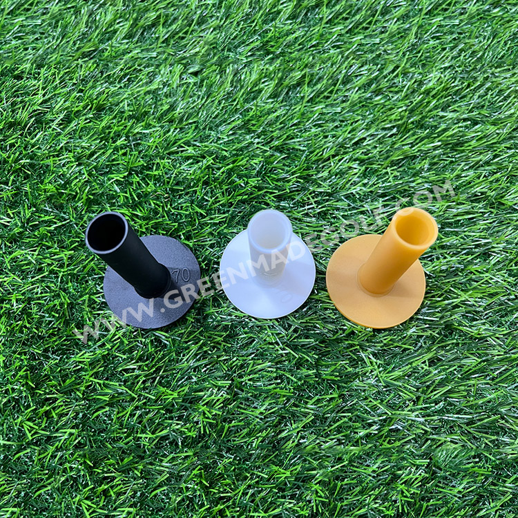 Gifts Custom Personalized Range Rubber Golf Tees Custom Black Rubber Tee Holder Adjustable Premium Driving Range Mat Golf Tee