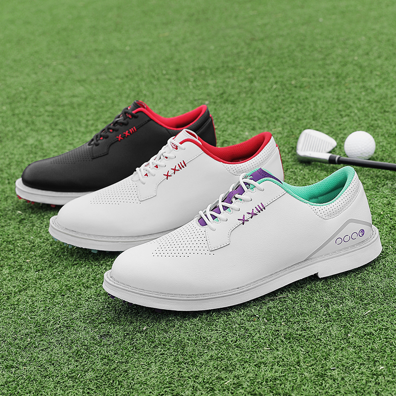 New Men's Professional Golf Shoes Anti-Slip Spiked Sole with High Traction Comfortable Outdoor Shoes Wholesale