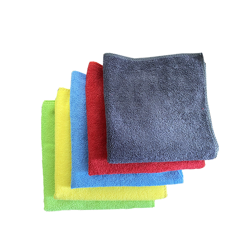 Hot Selling Microfiber Cleaning Cloth Warp Knitted Towel Gray 40*40cm 300gsm Car Microfiber Cloth Car Kitchen Towels