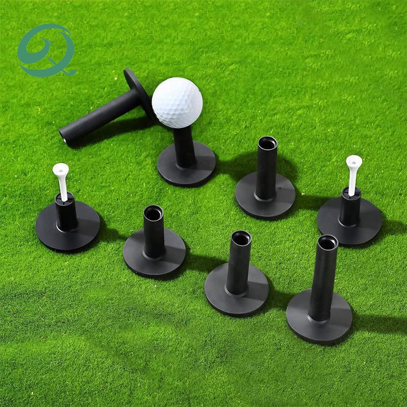 Premium Material Custom Size Color Rubber Golf Tee Unbreakable Stable Driving Range Plastic Tees for Golf Simulator Practice Mat