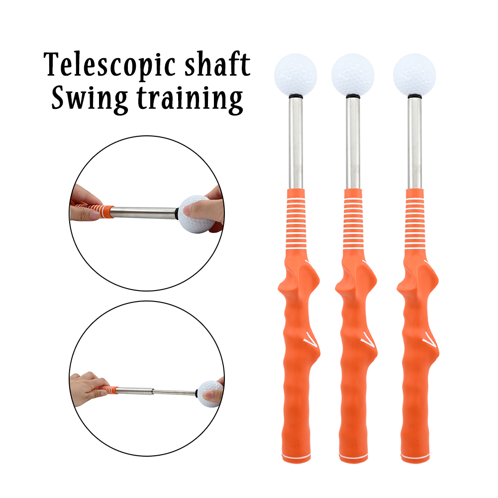 Golf Stretchable Training Golf Training Aids Swing Trainer Stick Telescopic Bars Ribbon Training Practice Golf Swing Trainer