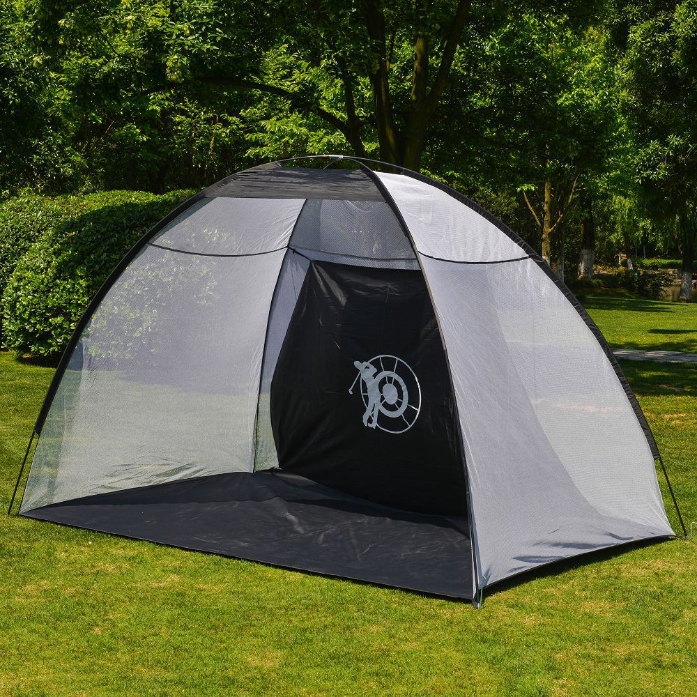 Backyard Golf Target Net Setup