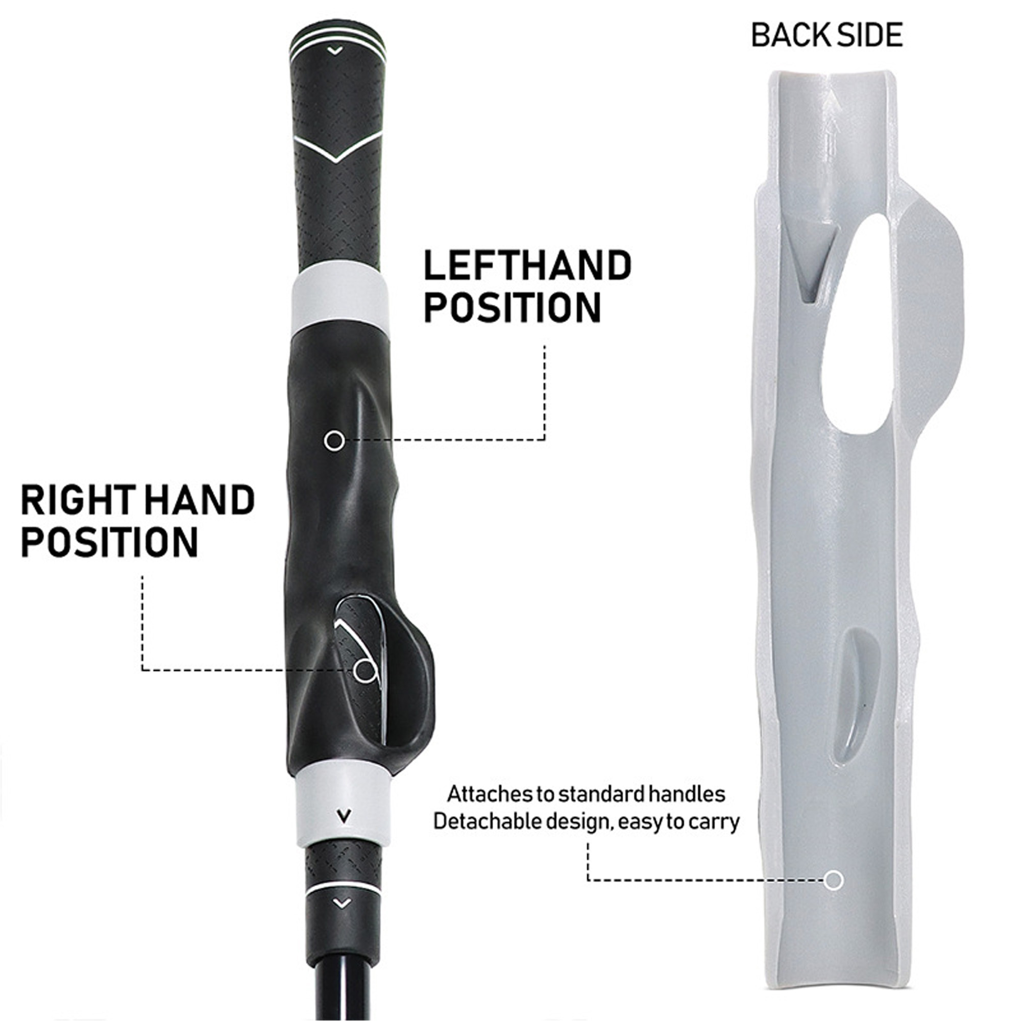 Golf Club Hand Grip Trainer for Swing Positioning with Eco-Friendly Durable Lightweight Anti-Slip Grip and OEM Customization