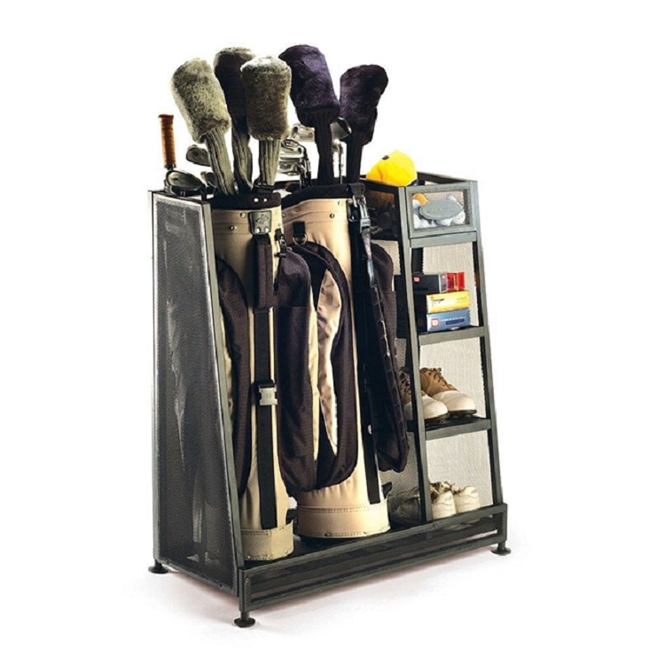 Golf Bag Garage Organizer Rack - Golf Equipment Organizer Storage Rack