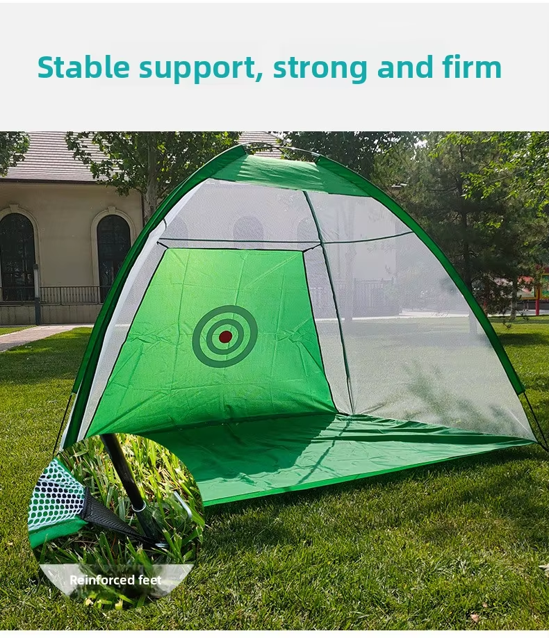 Golf Practice Net Indoor/Outdoor Portable Folding Hitting Cage Equipment Polyester Chipping Trainer