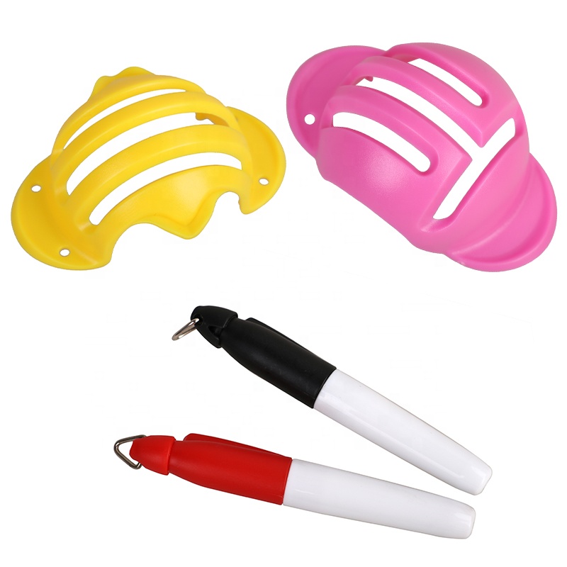 High Quality Golf Ball Line Marking Drawing Stencils Marker Alignment Tool and Marker Pens Multicolor Triple Line Golf Ball Lin