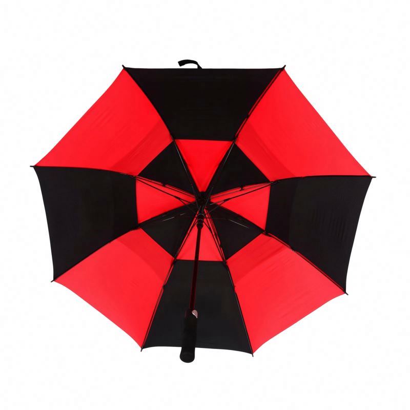 Custom Golf Club Men Professional Branded Protect Windproof Automatic Open Golf Umbrella Purple