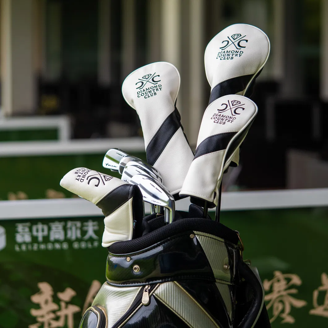 Premium Custom Embroidered Leather Golf Head Cover for Club Protection