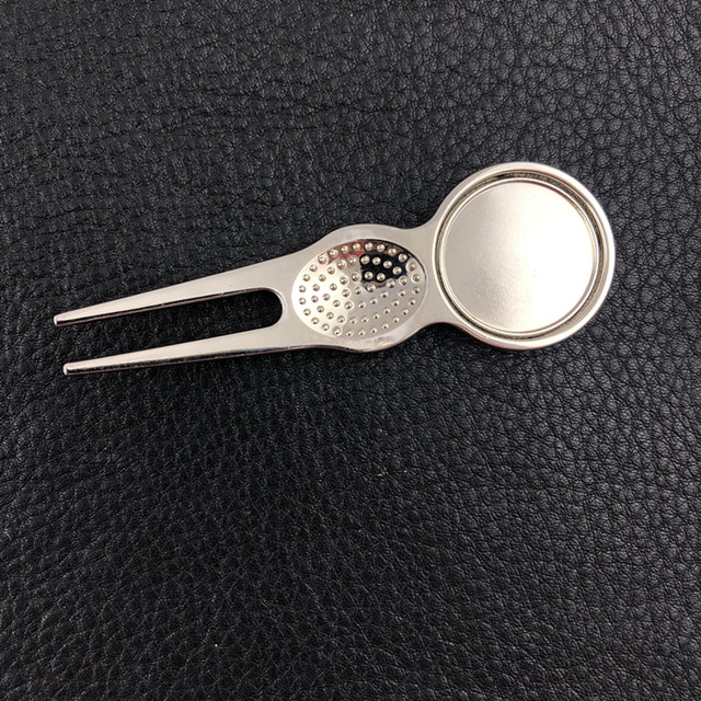 Golf Accessories Wholesale Luxury Bulk Magnetic Blank Metal Golf Ball Marker Repair Divot Tool