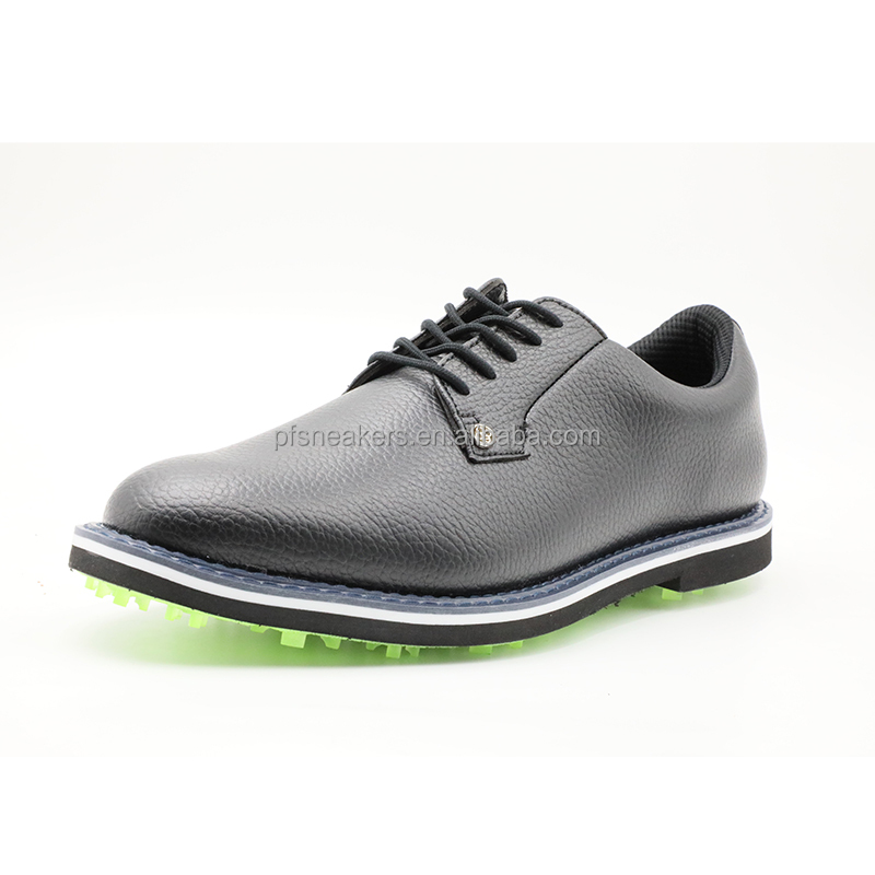 Tour-Approved Golf Shoes Lace-Up Closure Genuine Leather Lining Canvas Fur Cloth for Enhanced Traction Wet Grass Soft Spikes