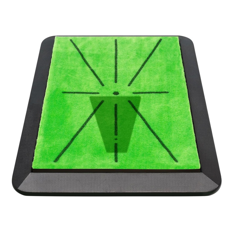 Real Time Swing Feedback Trainer Strike Training Aid Turf Driving Impact Pad Golf Hitting Mat with Divot Board
