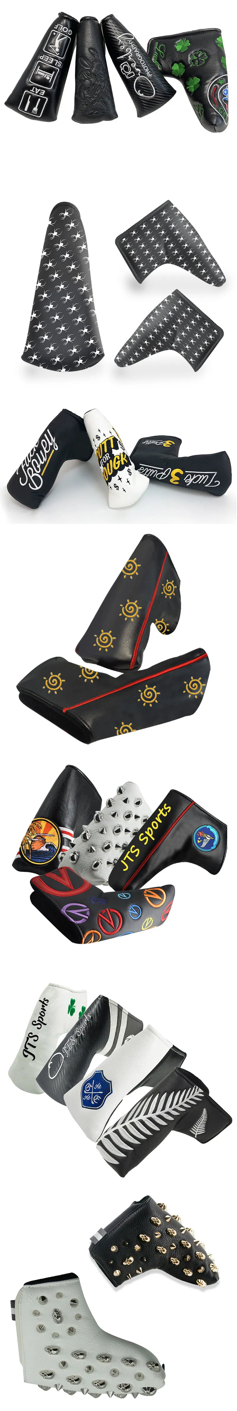 Golf Club Head Cover Superior Embroidery Custom Blade Putter Protection