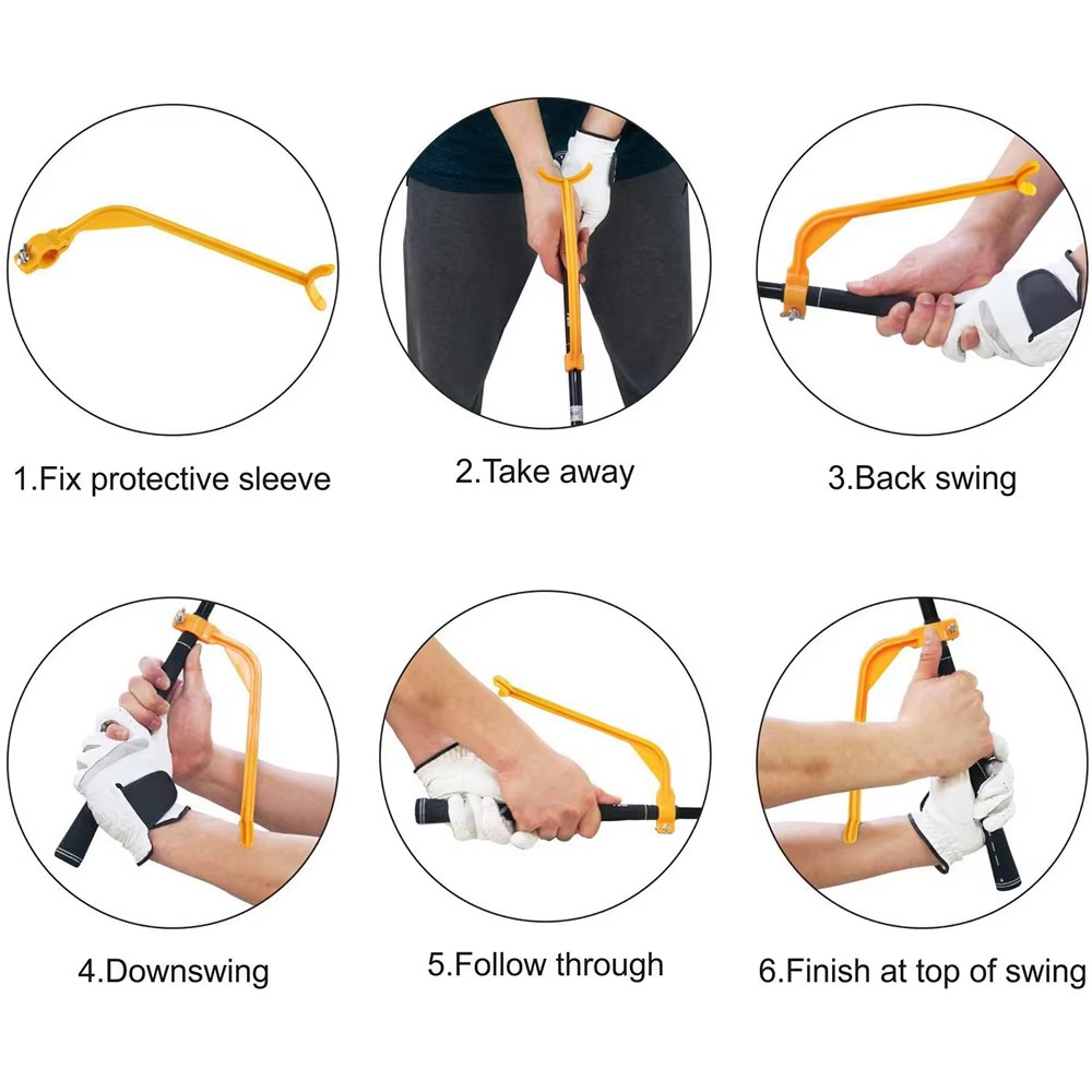 Golf Swing Angle Corrector Trainer High Resilience ABS Wrist Fix Clip OEM 4Colors for Coaches Retailers