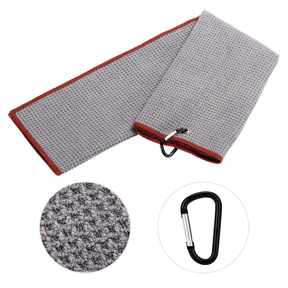 Hot Sale MHC Brand Golf Accessory Set Microfiber Waffle Eco-Friendly Golf Towel Cleaner Brush Divot Tool Novelty Pattern Knitted
