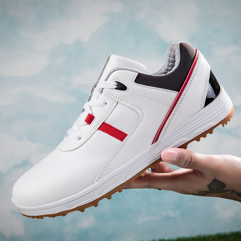 Plus-Size Men Spiked Outdoor Golf Shoes Synthetic High Traction Stability Golfing Footwear Professional OEM ODM