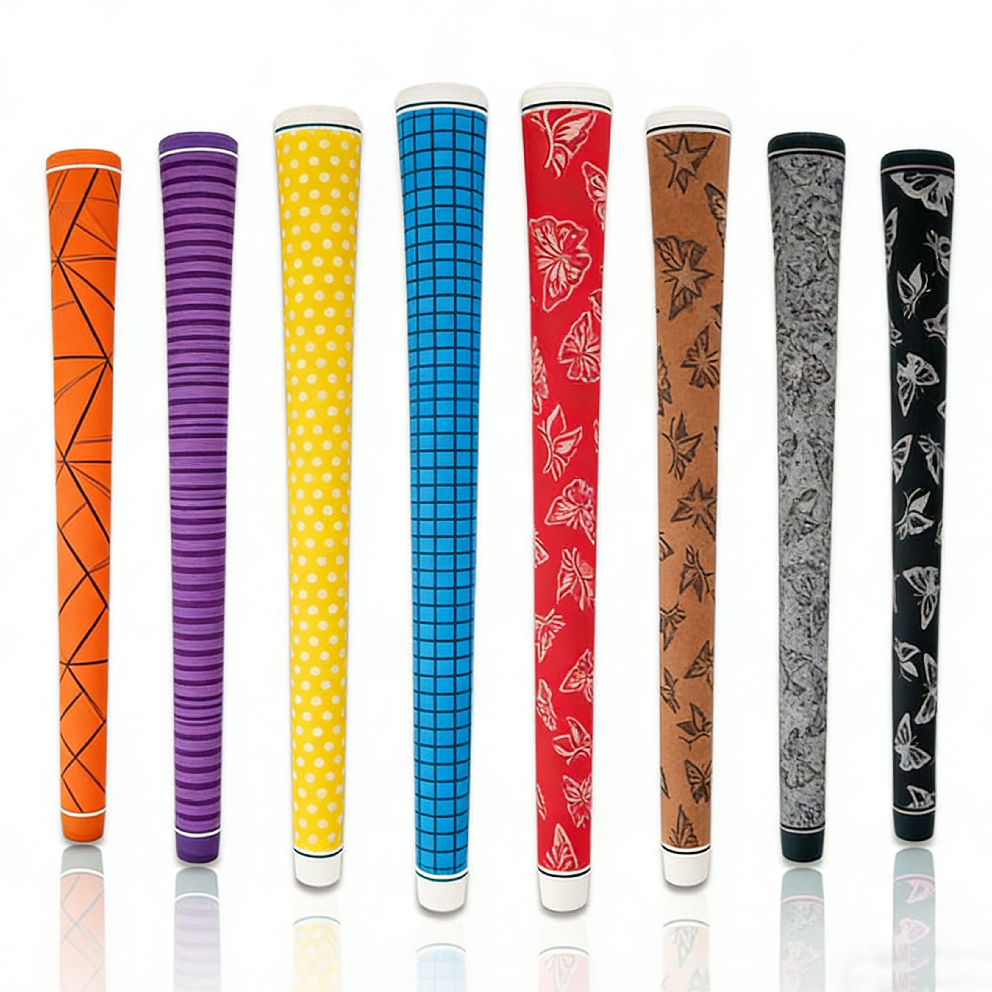 OEM Custom Logo Durable Standard Size Non Slip Training Golf Club Grips Rubber 0.580 in Outer Diameter 260 mm