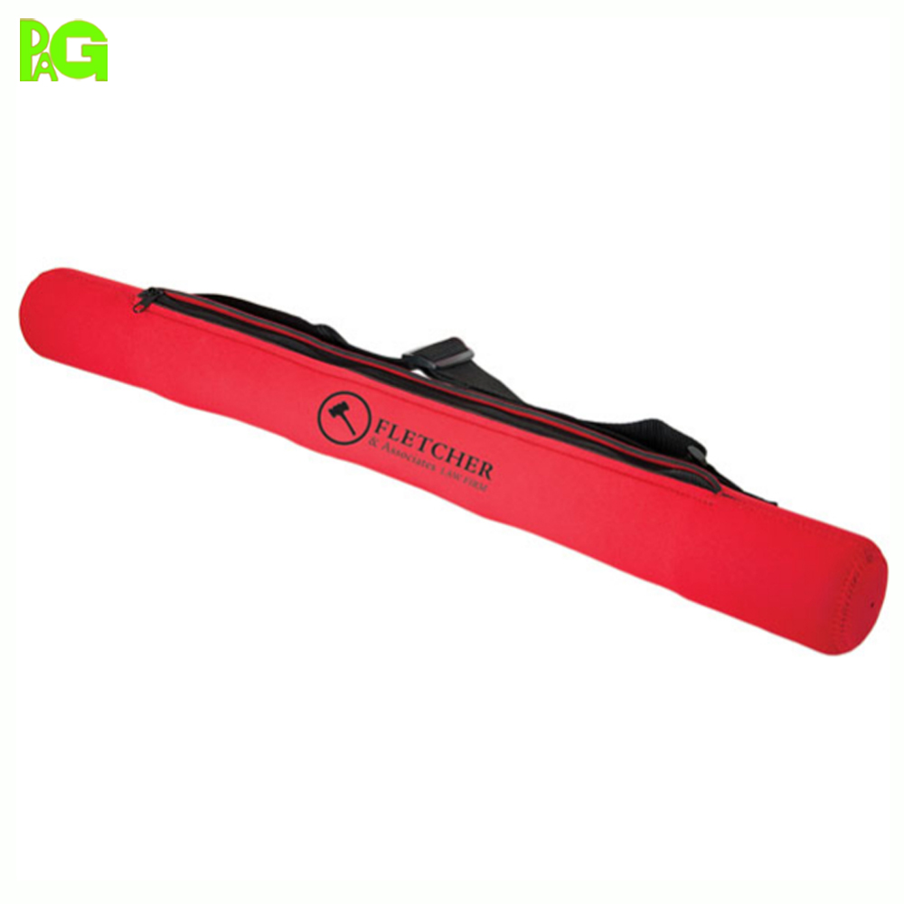 RYO Waterproof Insulated Neoprene Sling Shoulder Travel Golf Bag Beer Bag Shop Beer Bottle Holder 6-Piece Canned Tube Cooler Bag