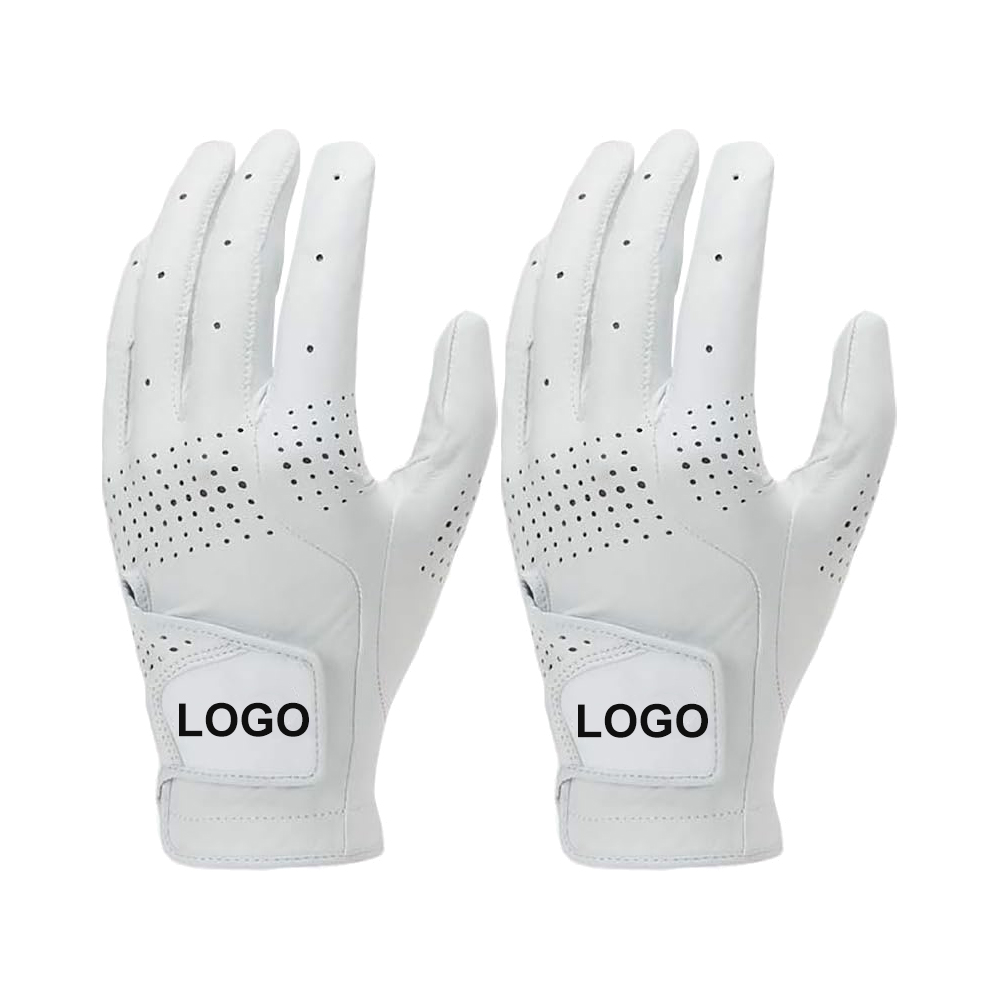 Custom Logo Cabretta Leather Anti Slip Soft Breathable Golf Durable Grip Men Golf Gloves