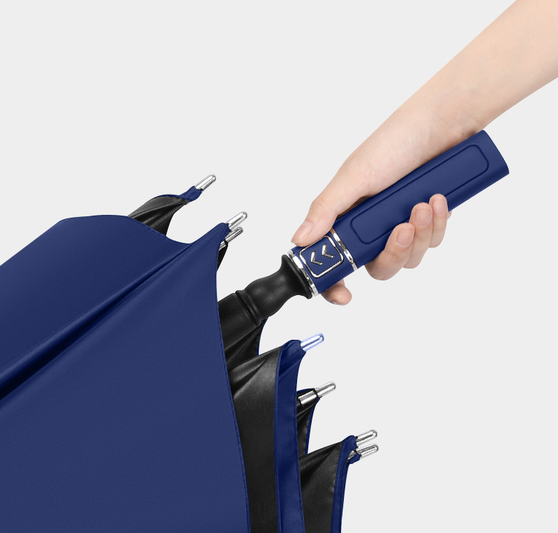 8k Anti Drip Handle Long Straight Golf Umbrella with Plastic Sleeve Waterproof Covers Umbrellas for the Rain
