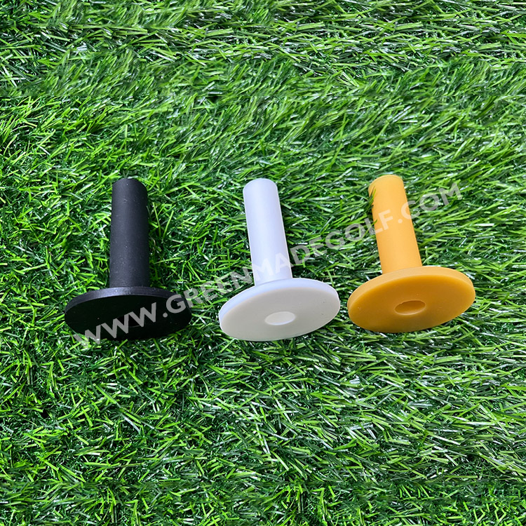 Gifts Custom Personalized Range Rubber Golf Tees Custom Black Rubber Tee Holder Adjustable Premium Driving Range Mat Golf Tee