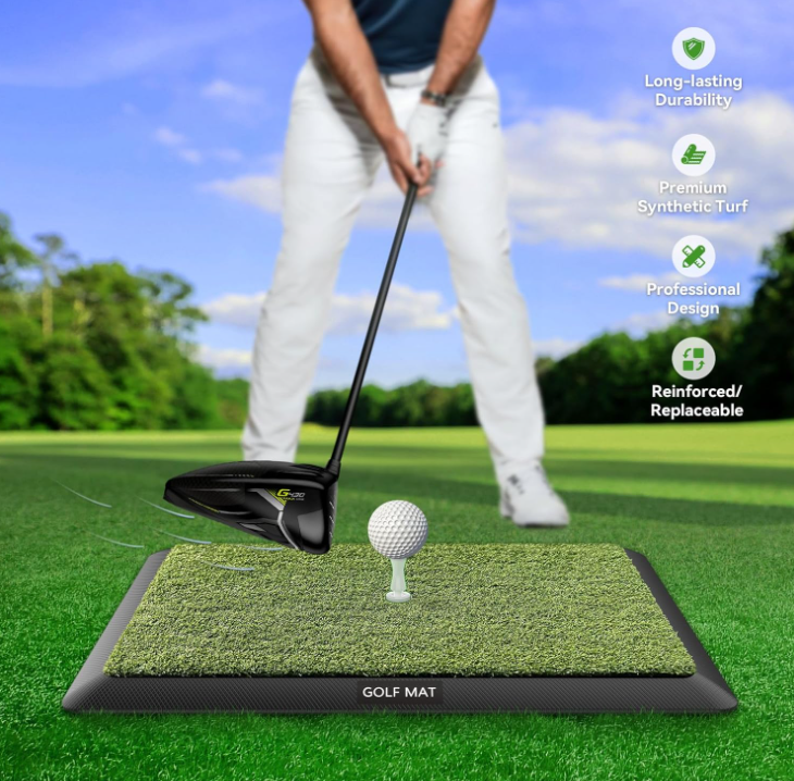 Wholesale Golf Hitting Mat Golf Training Mat for Swing Path Feedback 3 in 1 Impact with Heavy Duty Rubber Base, Ideal Gifts