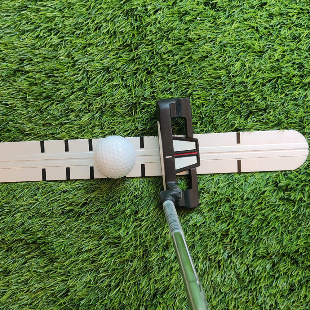 Aluminum Alloy Putting Alignment Tool Low Price 91*4CM Golf Putting Guide Ruler Trainer Putting Track Line Guide