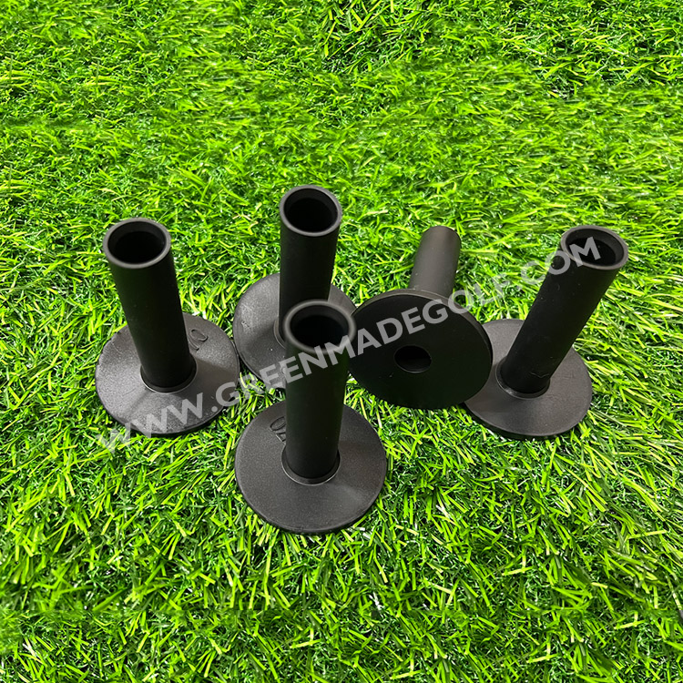Gifts Custom Personalized Range Rubber Golf Tees Custom Black Rubber Tee Holder Adjustable Premium Driving Range Mat Golf Tee